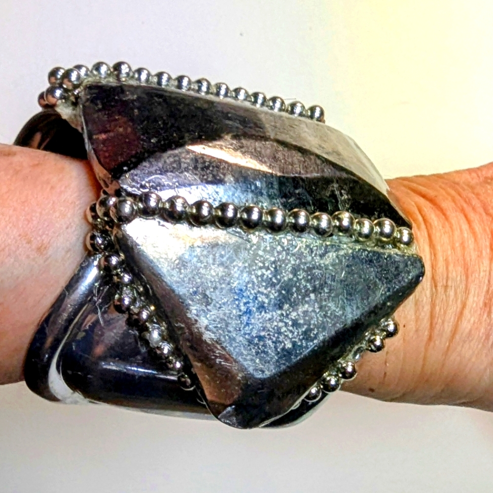 Wendy Gell Mercury Glass Art Deco Bracelet.